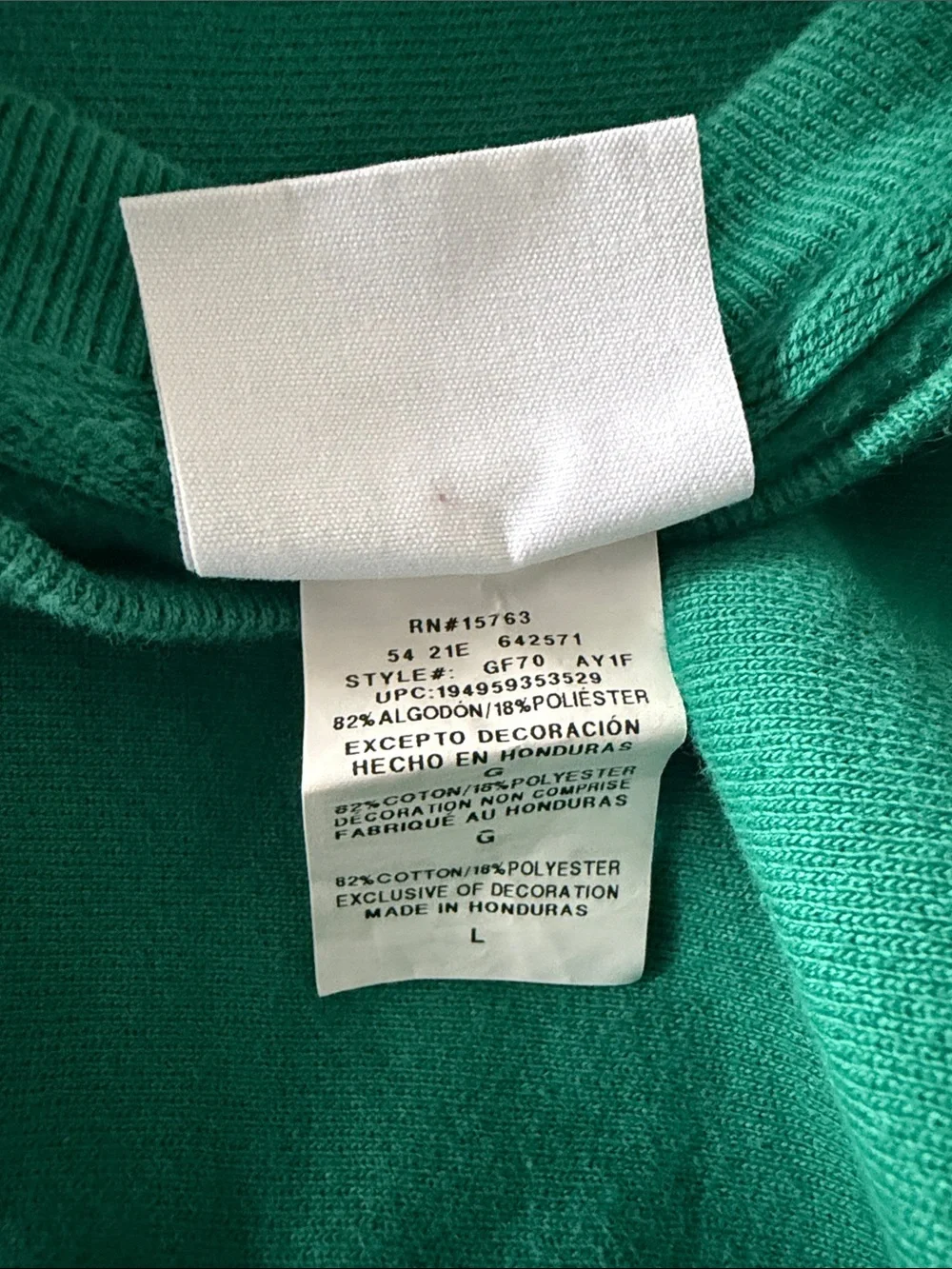Champion Men's Crewneck Sweatshirt - Emerald Green